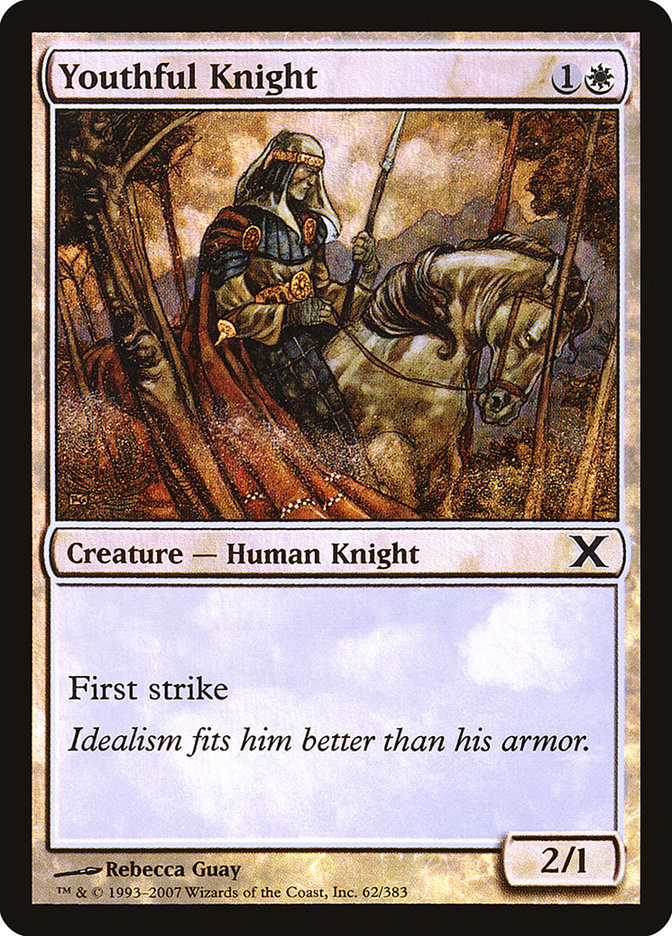 Youthful Knight (Premium Foil) [Tenth Edition] | Tacoma Games