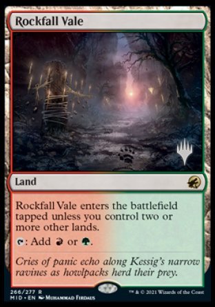 Rockfall Vale (Promo Pack) [Innistrad: Midnight Hunt Promos] | Tacoma Games