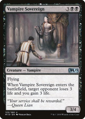 Vampire Sovereign [Core Set 2019] | Tacoma Games