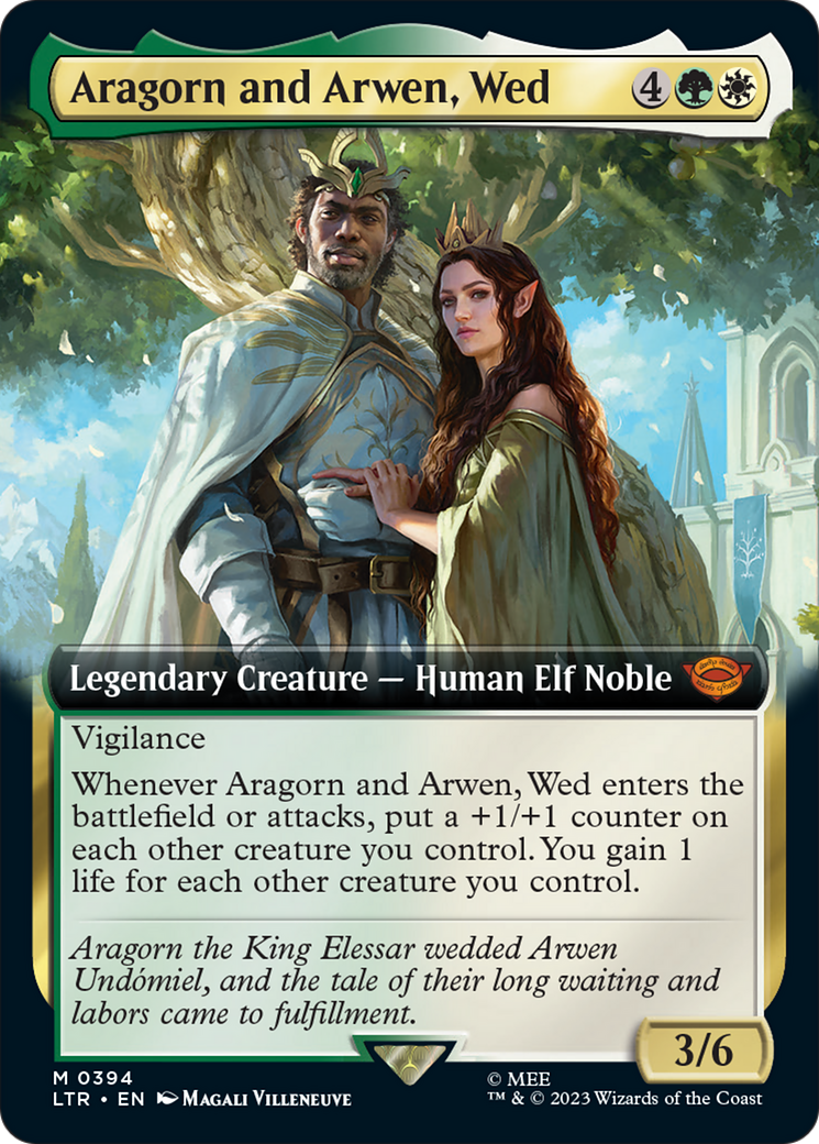 Aragorn and Arwen, Wed (Extended Art) [The Lord of the Rings: Tales of Middle-Earth] | Tacoma Games