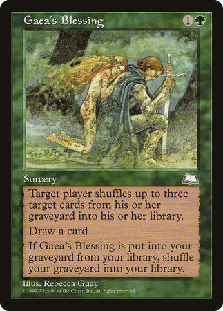 Gaea's Blessing [Weatherlight] | Tacoma Games