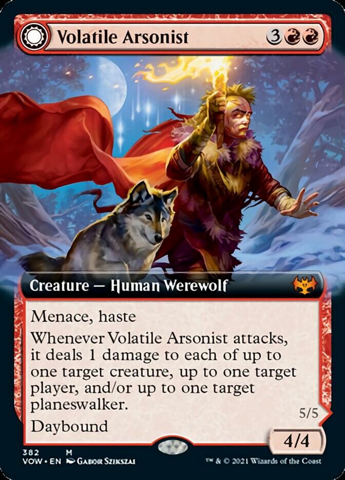 Volatile Arsonist // Dire-Strain Anarchist (Extended) [Innistrad: Crimson Vow] | Tacoma Games