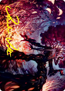 Splendid Reclamation Art Card (Gold-Stamped Signature) [Innistrad: Crimson Vow Art Series] | Tacoma Games
