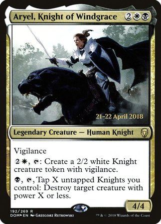 Aryel, Knight of Windgrace [Dominaria Promos] | Tacoma Games