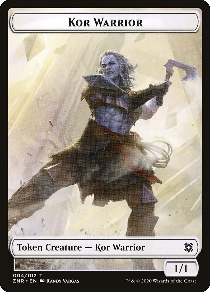 Kor Warrior Token [Zendikar Rising] | Tacoma Games