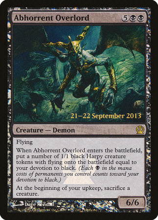 Abhorrent Overlord [Theros Promos] | Tacoma Games