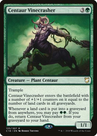 Centaur Vinecrasher [Commander 2018] | Tacoma Games