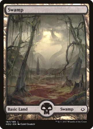 Swamp (187) - Full Art [Hour of Devastation] | Tacoma Games