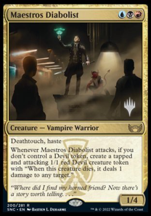 Maestros Diabolist (Promo Pack) [Streets of New Capenna Promos] | Tacoma Games