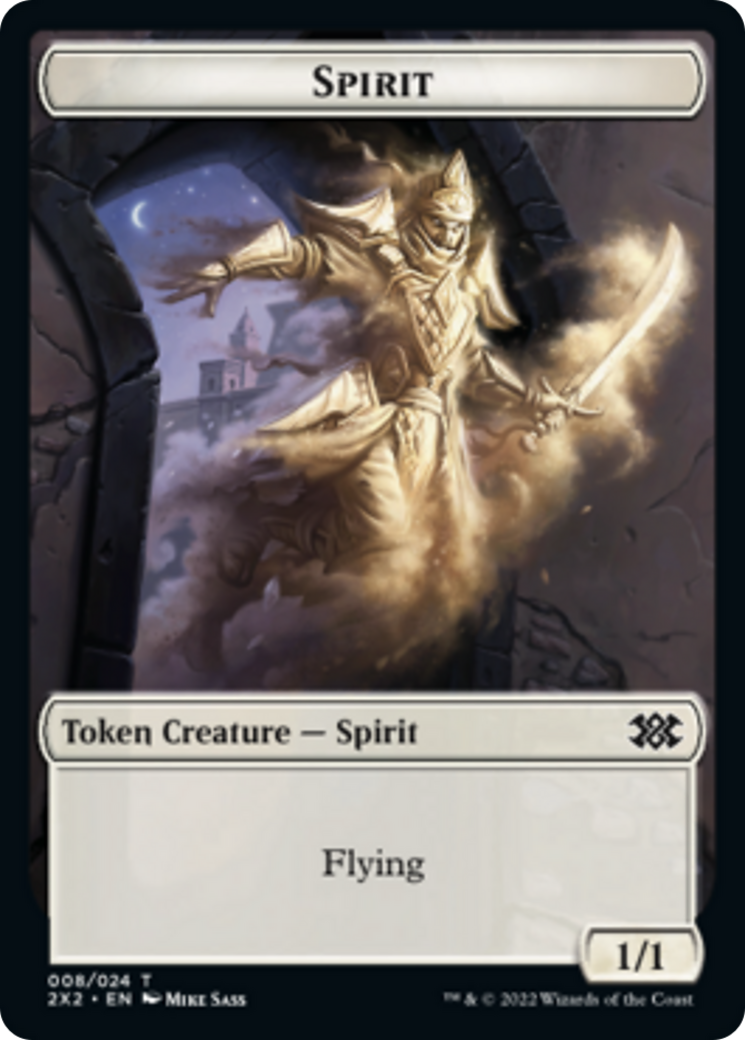 Saproling // Spirit Double-sided Token [Double Masters 2022 Tokens] | Tacoma Games