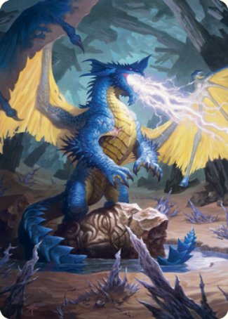 Blue Dragon Art Card [Dungeons & Dragons: Adventures in the Forgotten Realms Art Series] | Tacoma Games