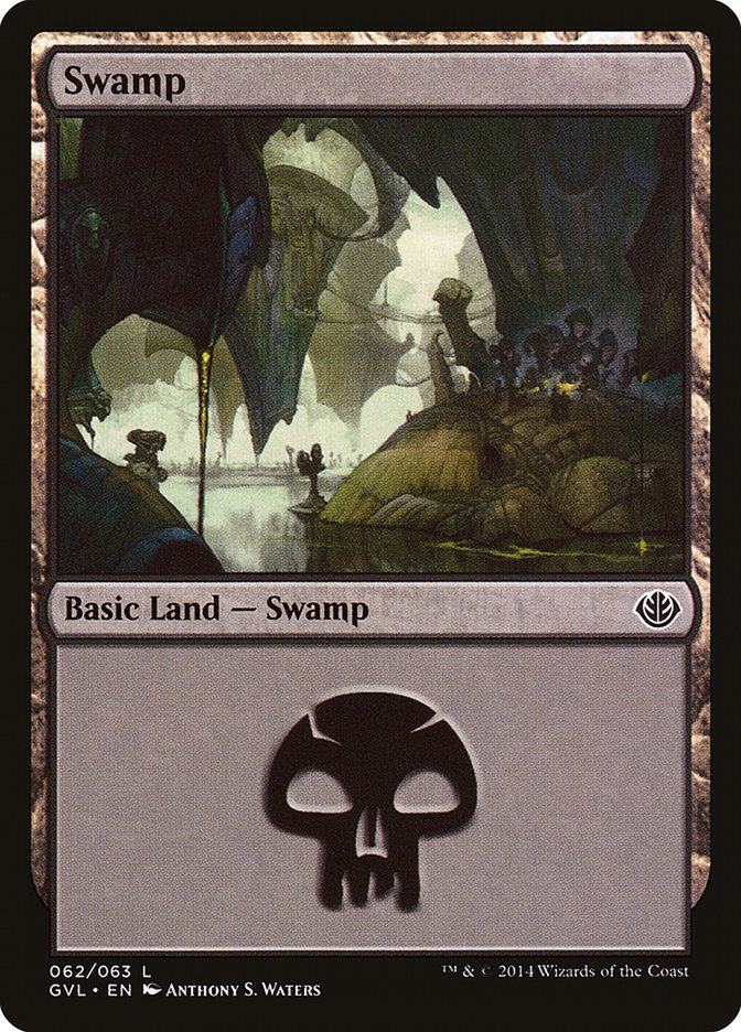 Swamp (62) (Garruk vs. Liliana) [Duel Decks Anthology] | Tacoma Games