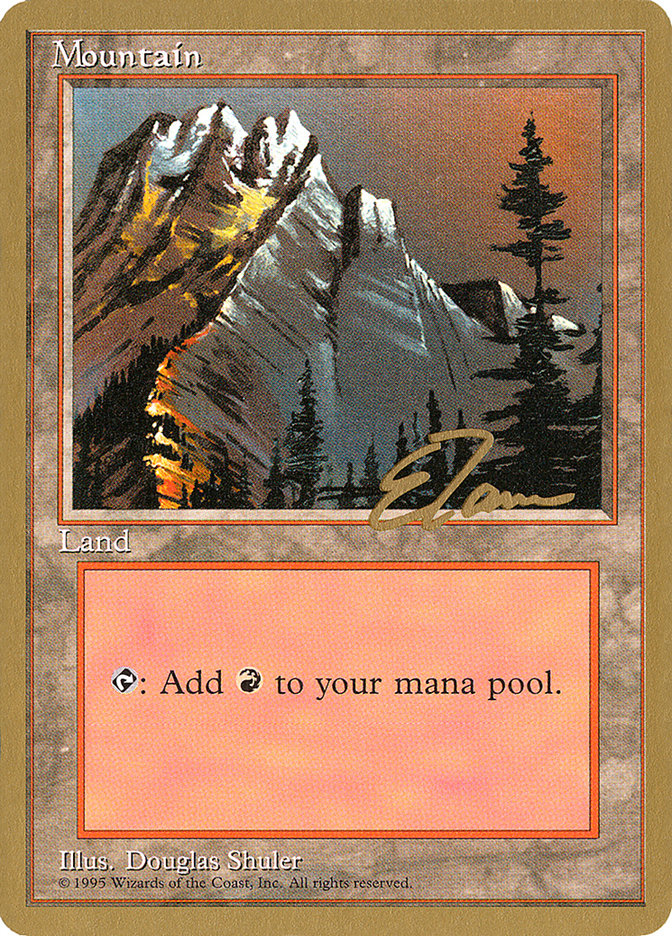 Mountain (et373) (Eric Tam) [Pro Tour Collector Set] | Tacoma Games