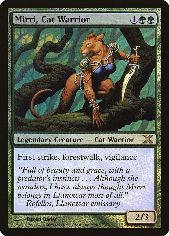 Mirri, Cat Warrior (Premium Foil) [Tenth Edition] | Tacoma Games