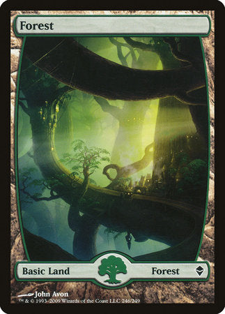 Forest (246) - Full Art [Zendikar] | Tacoma Games