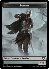 Zombie (0019) // Kor Soldier Double-Sided Token [Commander Masters Tokens] | Tacoma Games