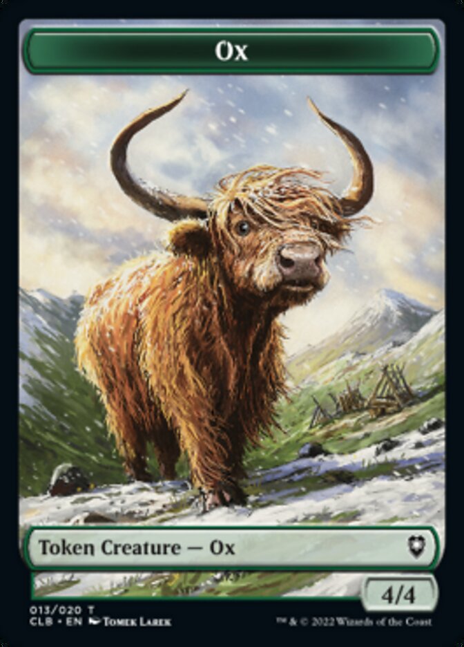 Ox Token [Commander Legends: Battle for Baldur's Gate Tokens] | Tacoma Games