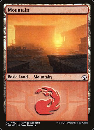 Mountain - Boros (A07) [GRN Ravnica Weekend] | Tacoma Games