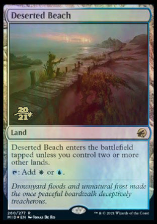 Deserted Beach [Innistrad: Midnight Hunt Prerelease Promos] | Tacoma Games