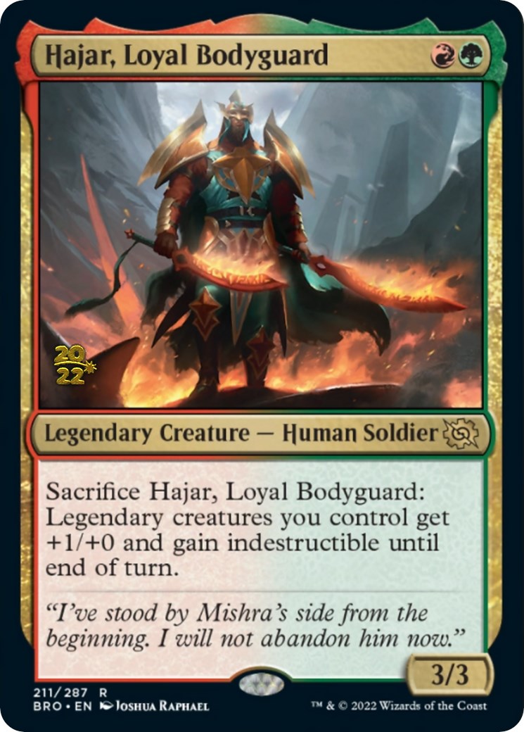 Hajar, Loyal Bodyguard [The Brothers' War: Prerelease Promos] | Tacoma Games