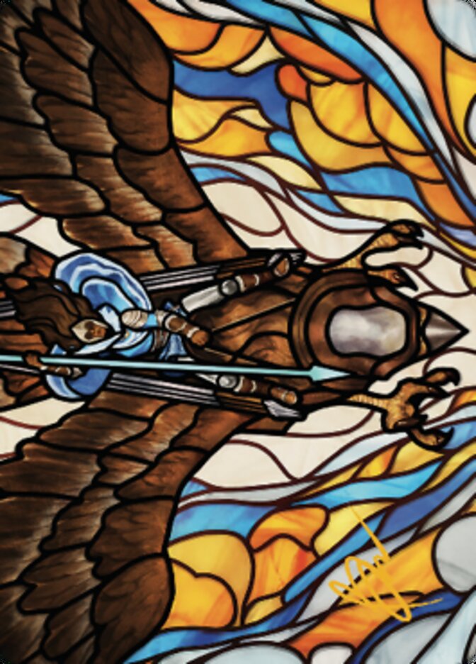Tura Kennerud, Skyknight Art Card (Gold-Stamped Signature) [Dominaria United Art Series] | Tacoma Games