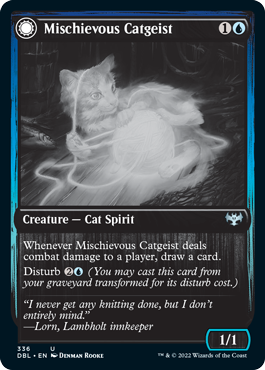 Mischievous Catgeist // Catlike Curiosity [Innistrad: Double Feature] | Tacoma Games