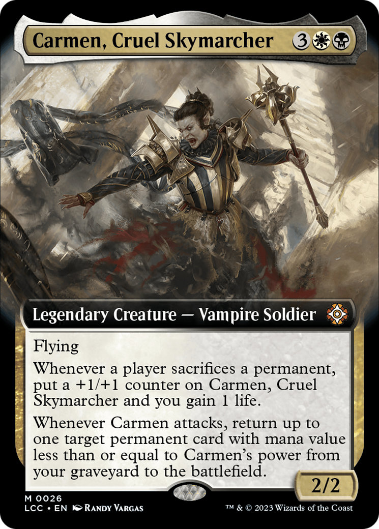 Carmen, Cruel Skymarcher (Extended Art) [The Lost Caverns of Ixalan Commander] | Tacoma Games