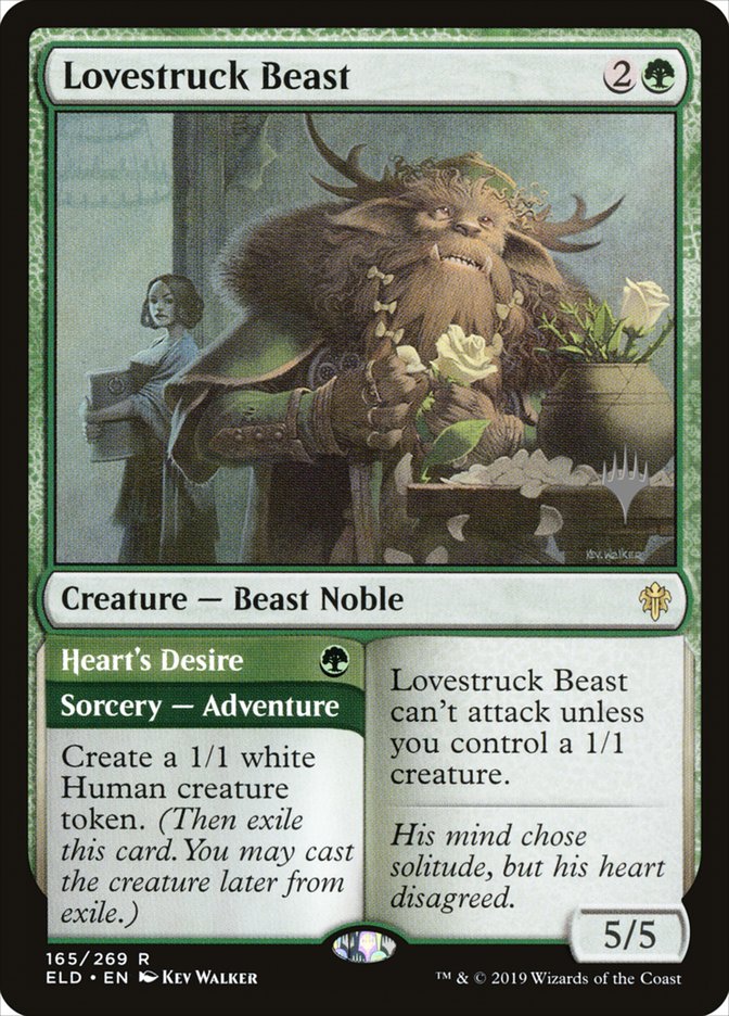 Lovestruck Beast // Heart's Desire (Promo Pack) [Throne of Eldraine Promos] | Tacoma Games