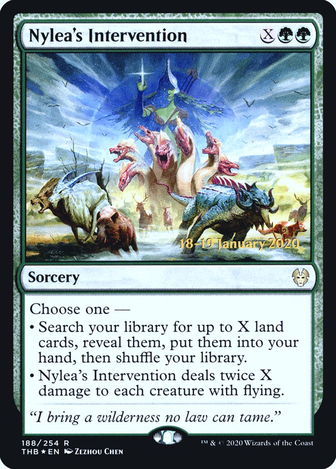 Nylea's Intervention [Theros Beyond Death Prerelease Promos] | Tacoma Games