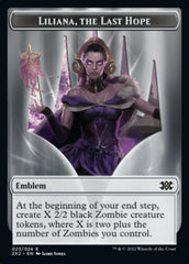 Liliana, the Last Hope Emblem // Spirit Double-sided Token [Double Masters 2022 Tokens] | Tacoma Games
