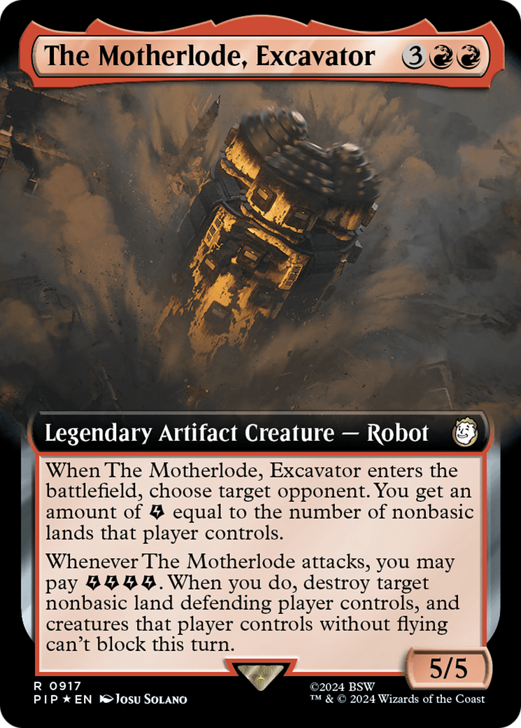 The Motherlode, Excavator (Extended Art) (Surge Foil) [Fallout] | Tacoma Games