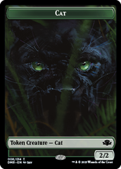 Elephant // Cat (008) Double-Sided Token [Dominaria Remastered Tokens] | Tacoma Games