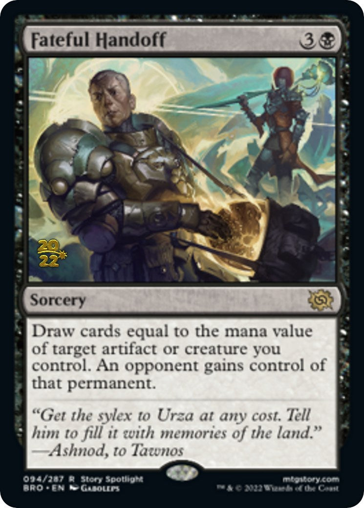 Fateful Handoff [The Brothers' War: Prerelease Promos] | Tacoma Games
