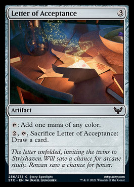 Letter of Acceptance [Strixhaven: School of Mages] | Tacoma Games