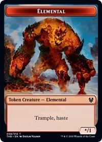 Elemental // Satyr Double-sided Token [Theros Beyond Death Tokens] | Tacoma Games