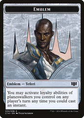 Teferi, Temporal Archmage Emblem // Zombie (011/036) Double-sided Token [Commander 2014 Tokens] | Tacoma Games