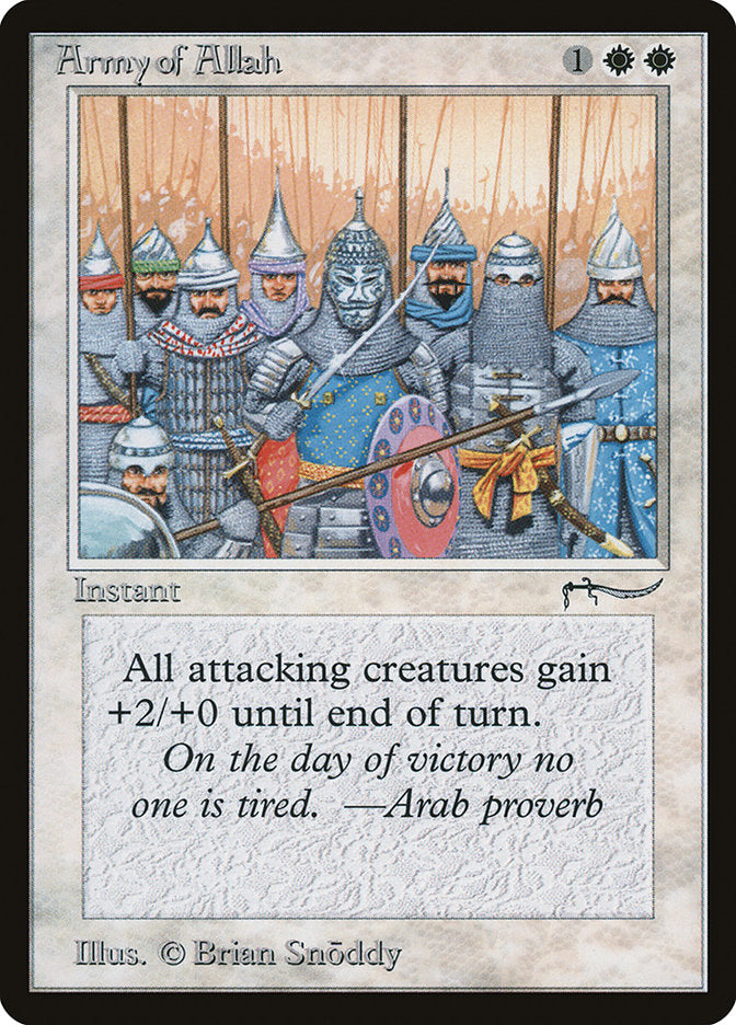 Army of Allah (Dark Mana Cost) [Arabian Nights] | Tacoma Games