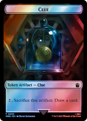 Copy // Clue (0055) Double-Sided Token (Surge Foil) [Doctor Who Tokens] | Tacoma Games