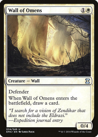 Wall of Omens [Eternal Masters] | Tacoma Games