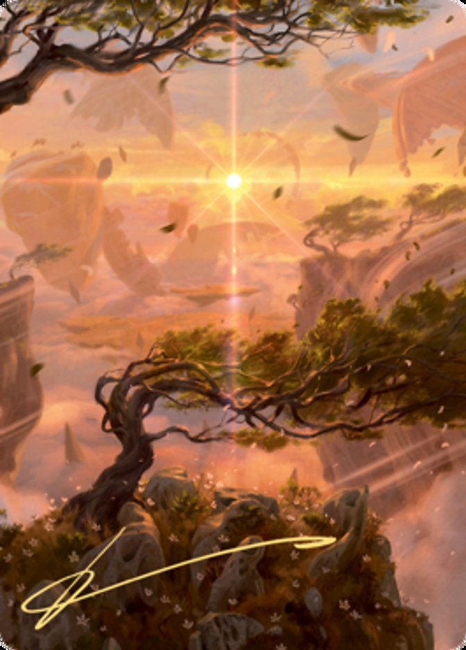 Windswept Heath Art Card (Gold-Stamped Signature) [Zendikar Rising Art Series] | Tacoma Games