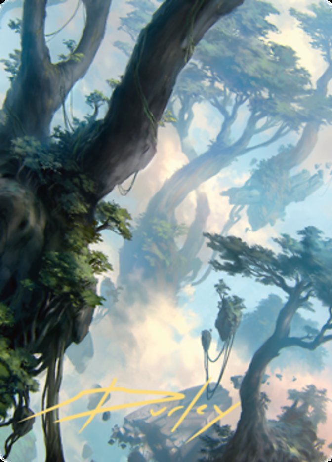 Forest 1 Art Card (Gold-Stamped Signature) [Zendikar Rising Art Series] | Tacoma Games