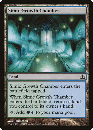 Simic Growth Chamber [Commander 2011] | Tacoma Games