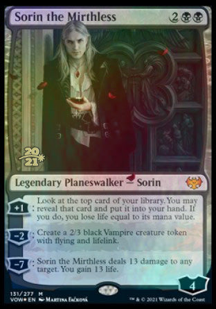 Sorin the Mirthless [Innistrad: Crimson Vow Prerelease Promos] | Tacoma Games