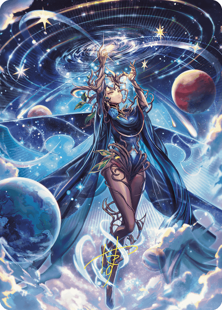 Omniscience Anime Art Card (Gold-Stamped Signature) [Wilds of Eldraine Art Series] | Tacoma Games