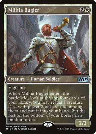 Militia Bugler [Core Set 2019 Promos] | Tacoma Games