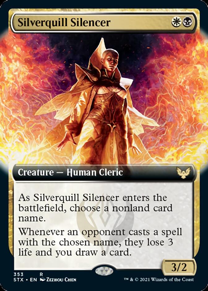 Silverquill Silencer (Extended) [Strixhaven: School of Mages] | Tacoma Games