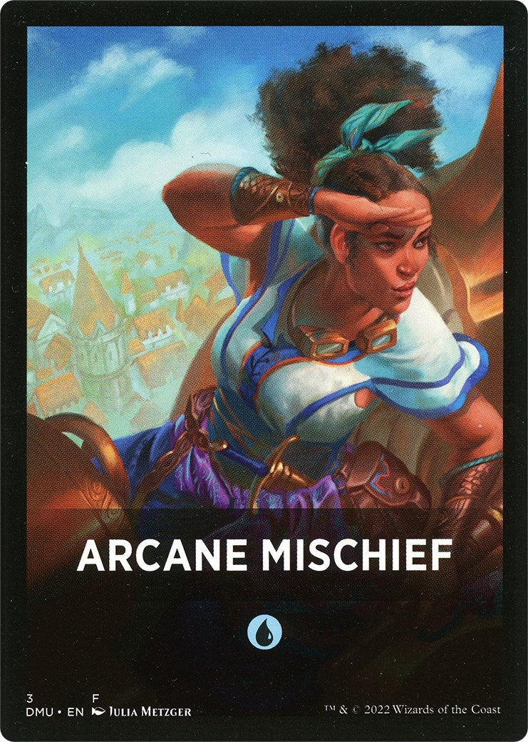 Arcane Mischief Theme Card [Dominaria United Tokens] | Tacoma Games