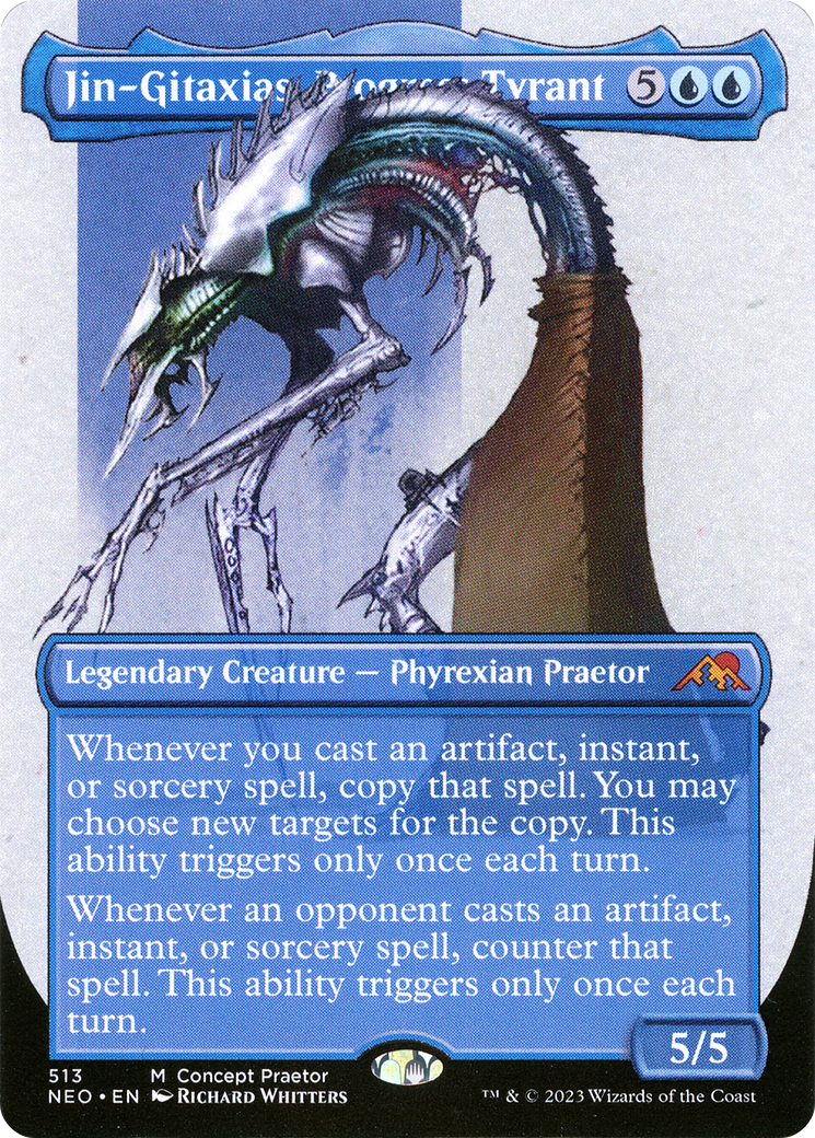 Jin-Gitaxias, Progress Tyrant (Borderless Concept Praetors) [Phyrexia: All Will Be One] | Tacoma Games