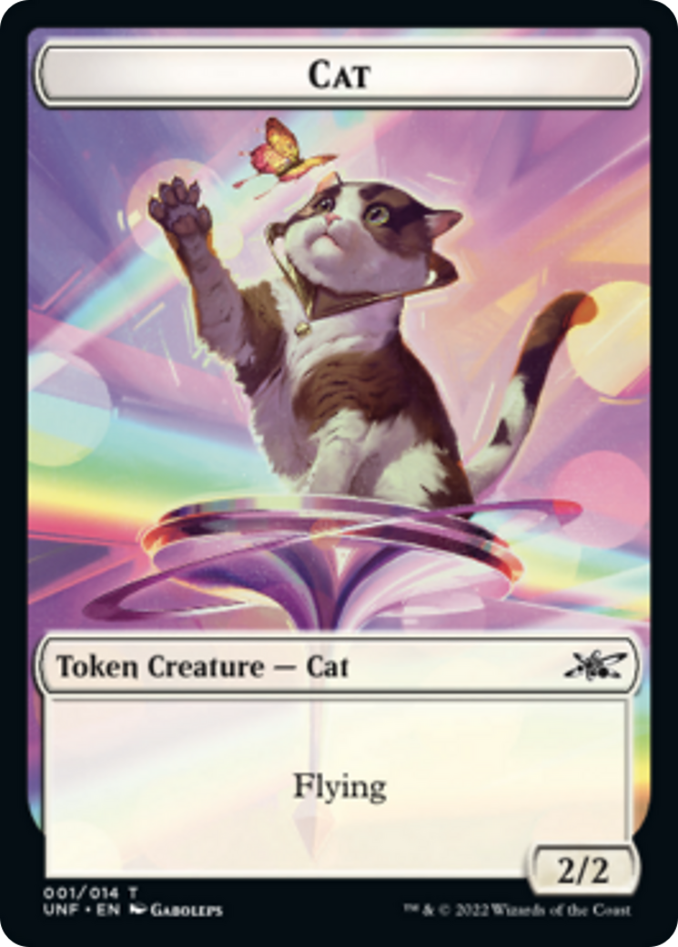 Cat // Treasure (12) Double-sided Token [Unfinity Tokens] | Tacoma Games