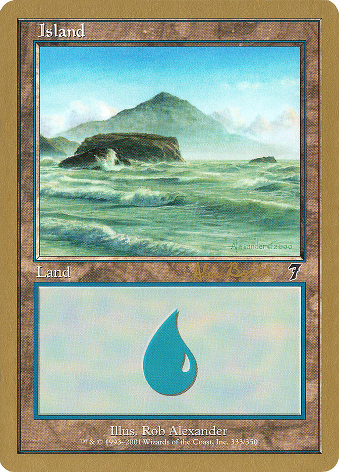 Island (ab333) (Alex Borteh) [World Championship Decks 2001] | Tacoma Games